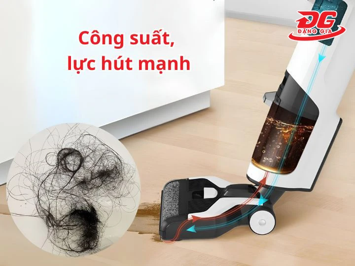 Máy hút bụi có hút được tóc không: ảnh hưởng của công suất