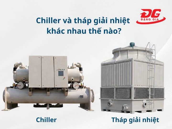 So sánh chiller và tháp giải nhiệt