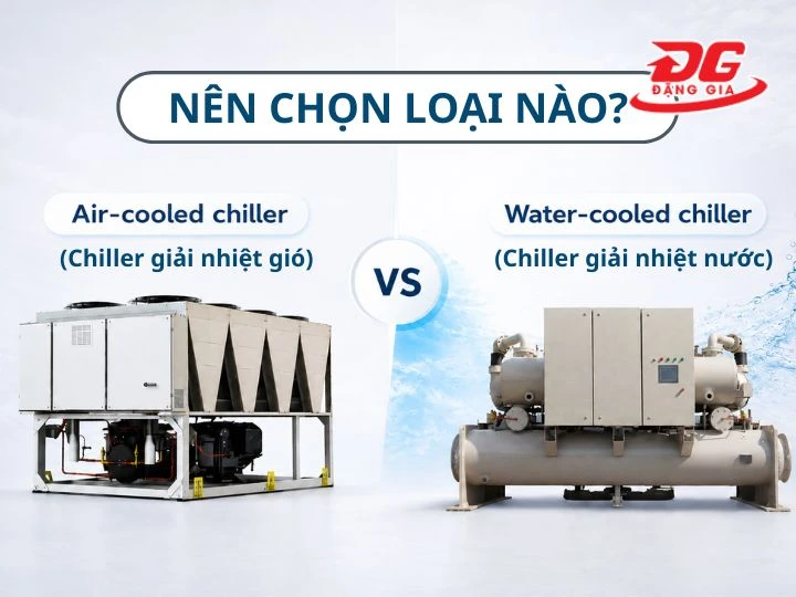 Chọn chiller giải nhiệt gió hay chiller giải nhiệt nước tốt hơn