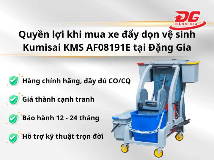 Mua xe đẩy dọn vệ sinh Kumisai KMS AF08191E ở đâu uy tín