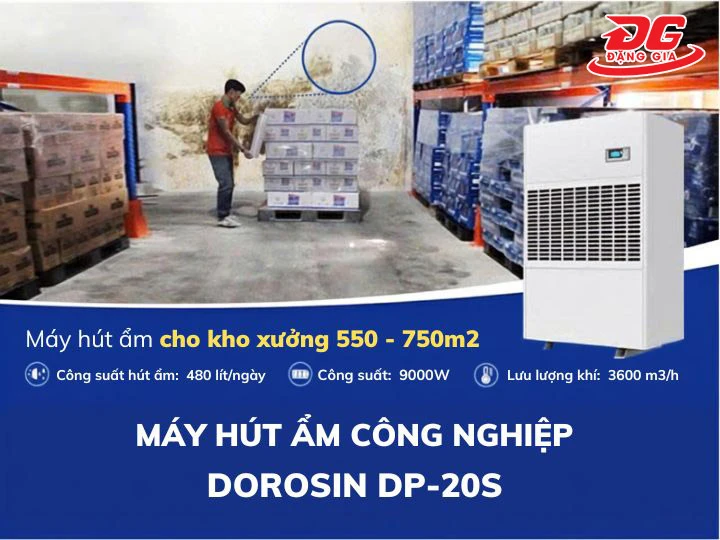 Dorosin DP-20S phù hợp với xưởng rộng