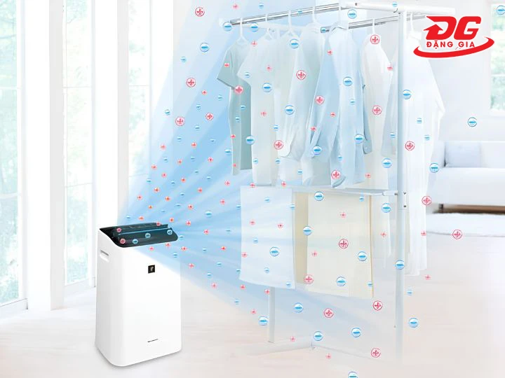 Máy hút ẩm Sharp sấy quần áo được không