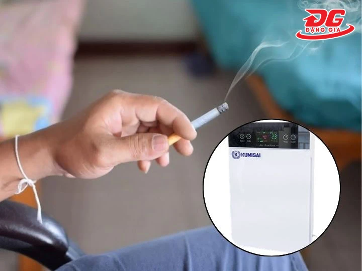 Phòng có khói thuốc chọn máy lọc không khí