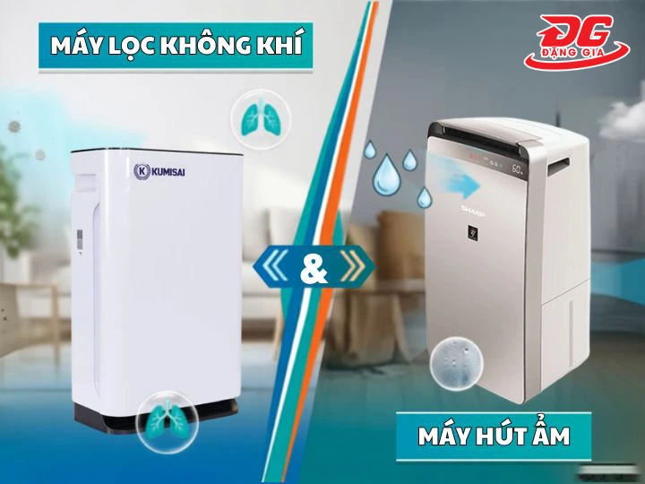 So sánh máy hút ẩm với máy lọc không khí