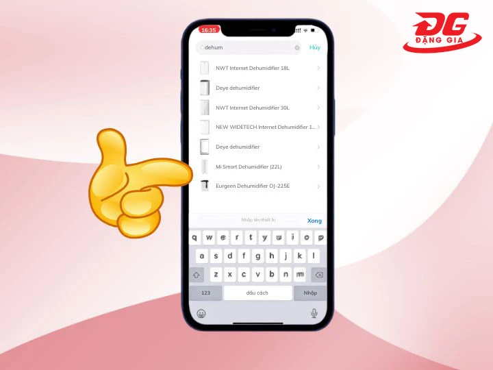 Kết nối máy hút ẩm Xiaomi: chọn mẫu máy
