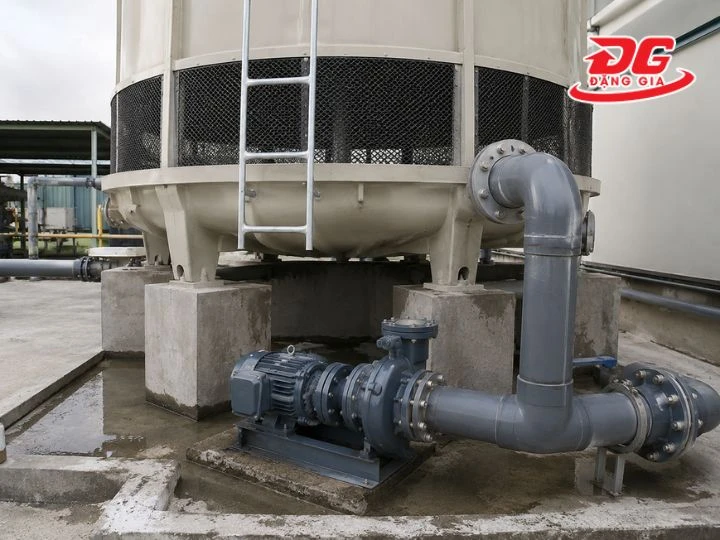 Máy bơm nước TECO HVP340-11.5 20 2HP được lắp đặt chủ yếu trong hệ thống tháp giải nhiệt