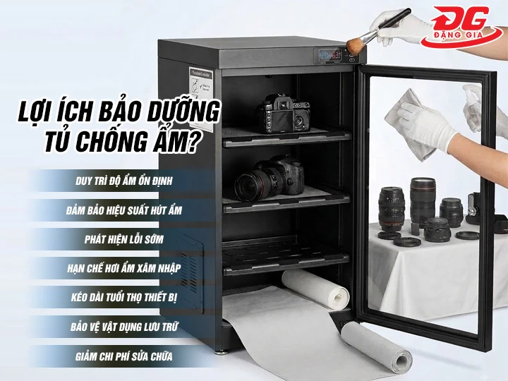 Lợi ích bảo dưỡng tủ chống ẩm