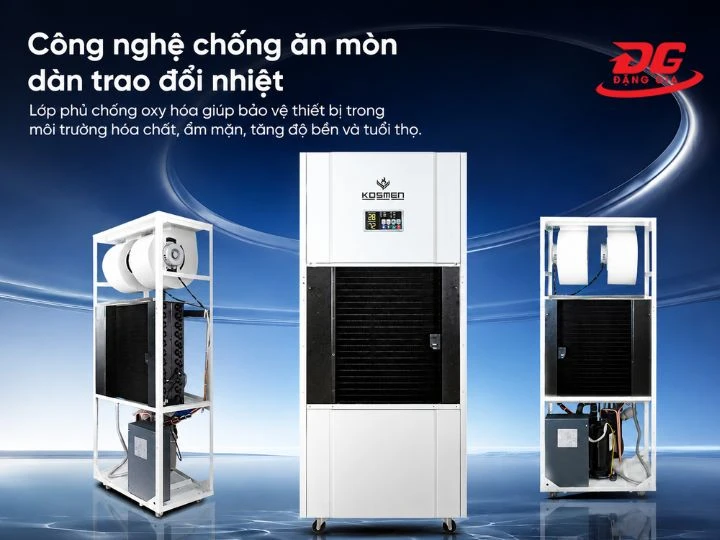 hình ảnh cấu tạo của máy hút ẩm công nghiệp Kosmen KM-180S