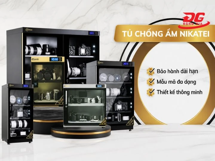 Tủ chống ẩm Nikatei với dung tích đa dạng