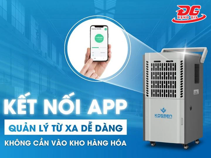 máy hút ẩm Kosmen KM-90S kết nối wifi