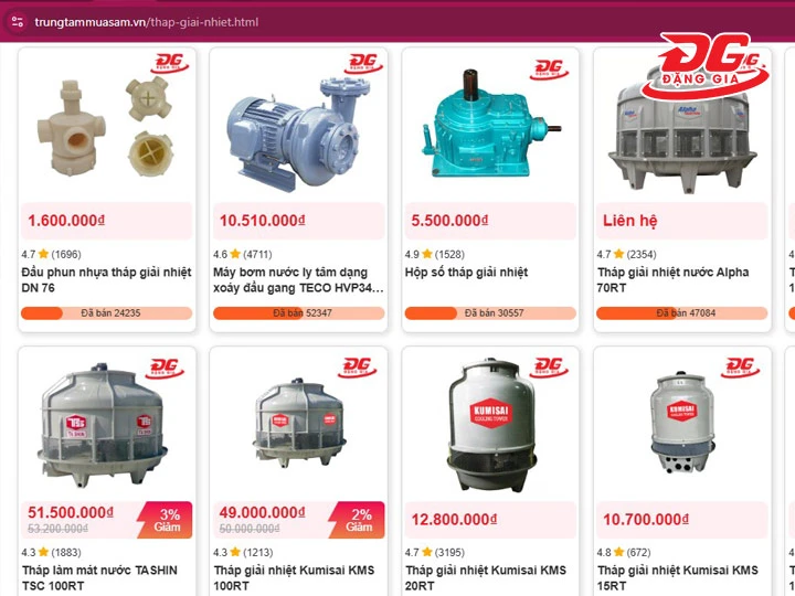 mua tháp giải nhiệt 30RT chính hãng