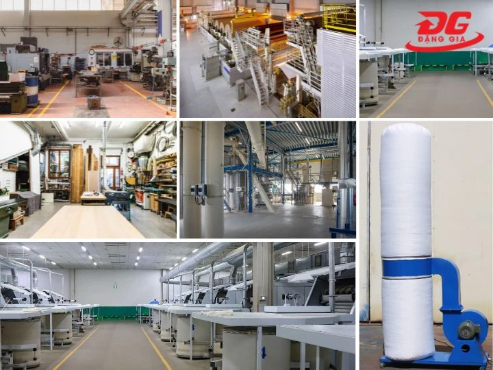 Ứng dụng phổ biến của máy hệ thống hút bụi túi vải