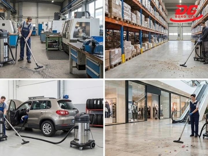 Ứng dụng đa năng của máy hút bụi 80l