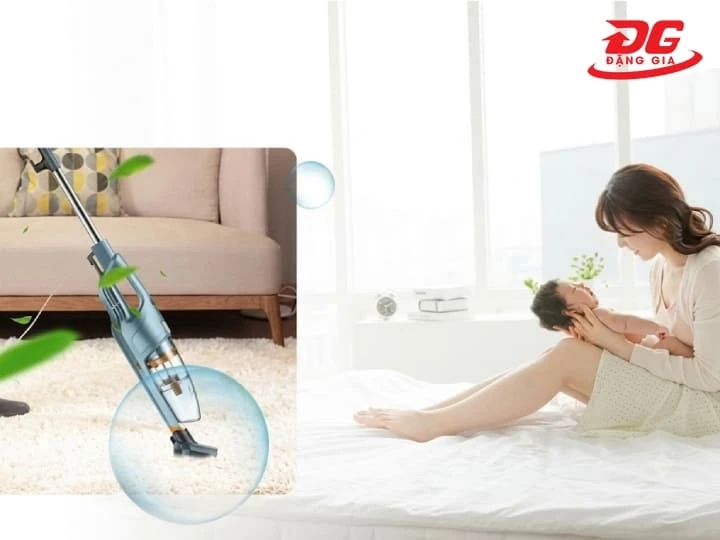 Máy hút bụi siêu êm là giải pháp lý tưởng giúp bảo vệ thính giác cho gia đình có trẻ nhỏ và thú cưng.