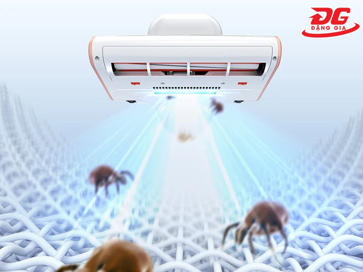 Đèn UV hỗ trợ diệt khuẩn và bọ ve trên nệm giường