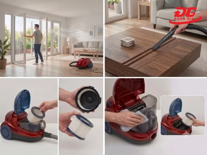 Hướng dẫn sử dụng máy hút bụi 2 chiều an toàn và hiệu quả