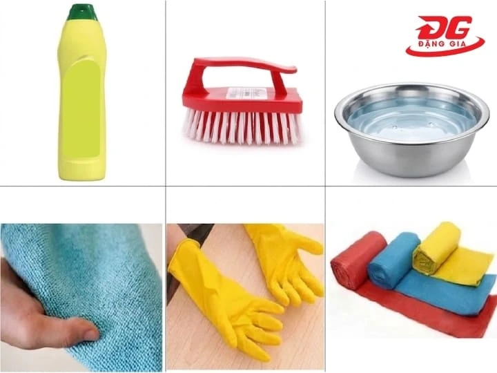 Các dụng cụ cần chuẩn bị trước khi vệ sinh máy hút bụi Deerma tại nhà