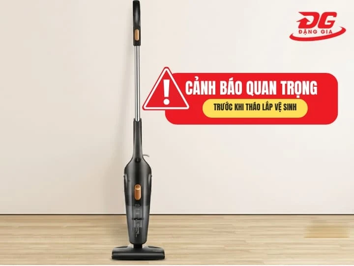Cảnh báo cần biết trước khi tháo lắp vệ sinh