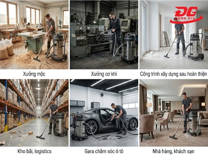 Công suất 3000W phù hợp với nhu cầu vệ sinh trong môi trường công nghiệp và thương mại
