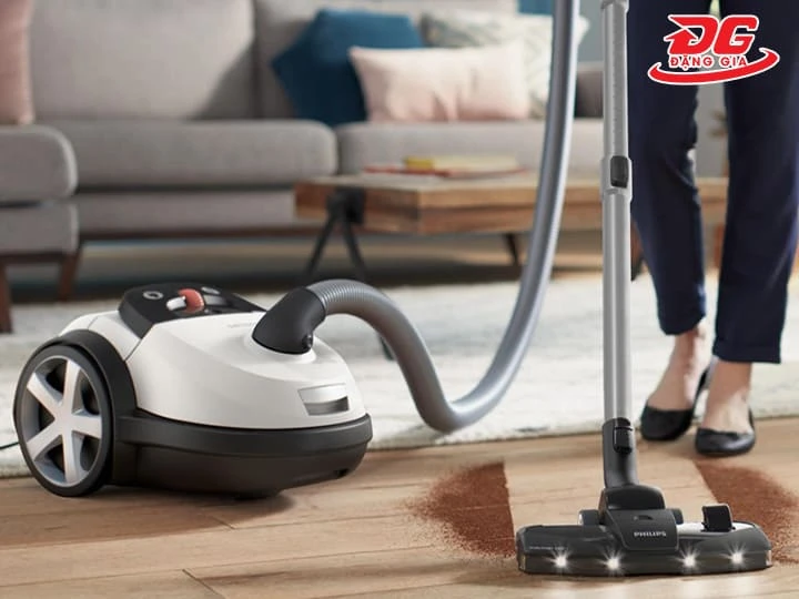 Máy hút bụi dạng hộp Philips cho khả năng hoạt động liên tục và sức chứa bụi lớn