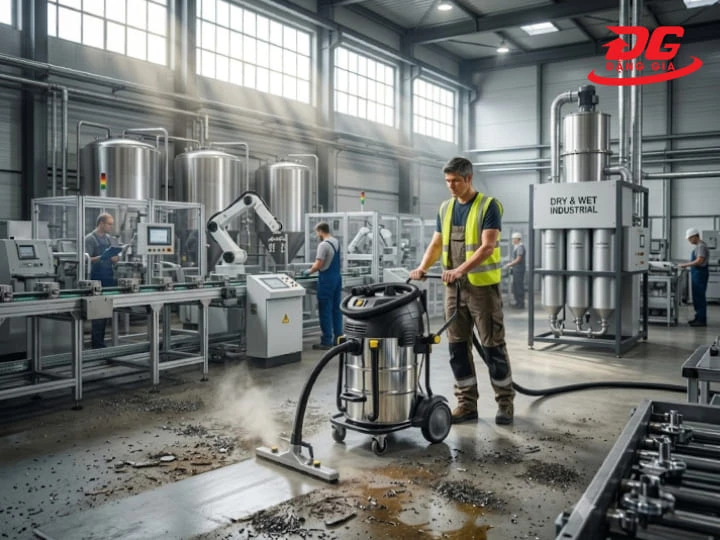 Động cơ công suất cao giúp máy hoạt động bền bỉ, chống quá nhiệt trong thời gian dà