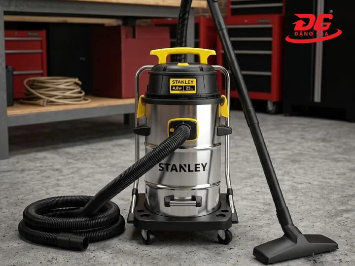 Máy hút bụi đa năng Stanley 23L SL19417-6A với vỏ ngoài bằng thép không gỉ