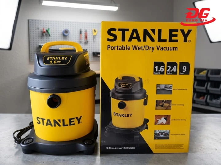 Máy hút bụi gia đình Stanley 9L SL19128PA nhỏ gọn, tích hợp đủ 3 chức năng