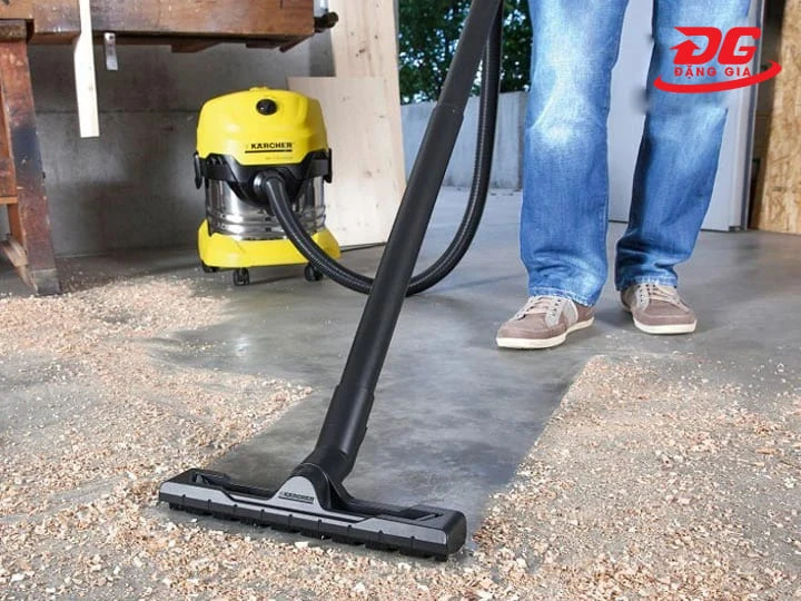 Máy hút bụi Karcher sở hữu lực hút chân không mạnh mẽ, duy trì ổn định