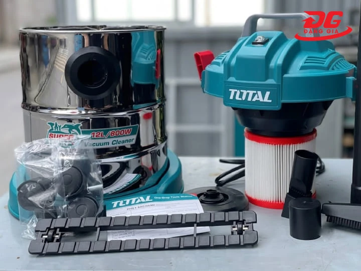 Máy hút bụi Total TVC14122 dung tích 12L, thiết kế nhỏ gọn