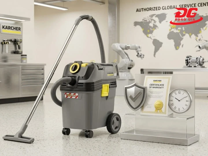 Mua máy hút bụi Karcher tại các đại lý chính hãng để được hưởng chế độ bảo hành, linh kiện tốt nhất.