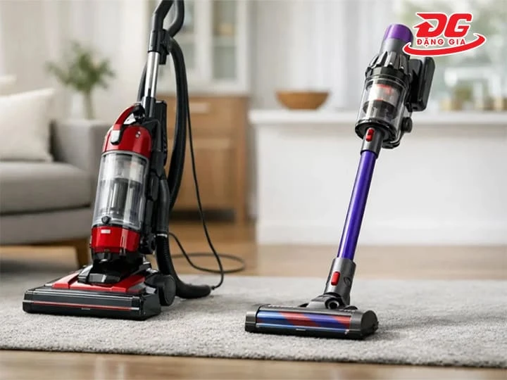Xem xét chọn mua máy hút bụi 600W dùng điện hoặc loại dùng pin 