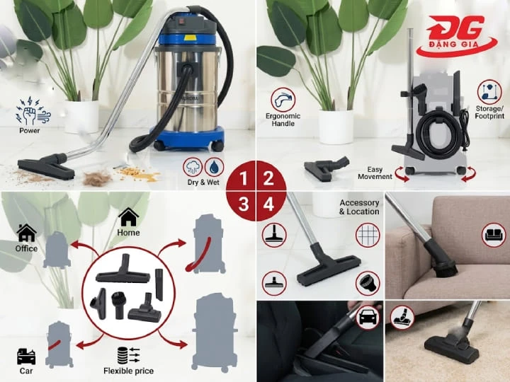 Ưu điểm nổi bật của dòng máy hút bụi 1500w