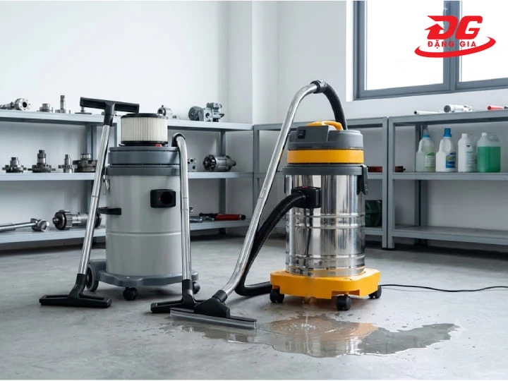 Máy hút bụi 3 triệu có thể hút được nước nếu được trang bị tính năng hút khô/ướt