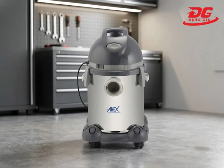 Thiết kế nhỏ gọn, tính lưu động cao là ưu điểm lớn của máy hút bụi Anex