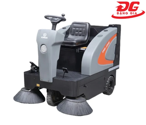 Hình ảnh sản phẩm Xe quét rác ngồi lái Kumisai KMS 1350E - pin litium