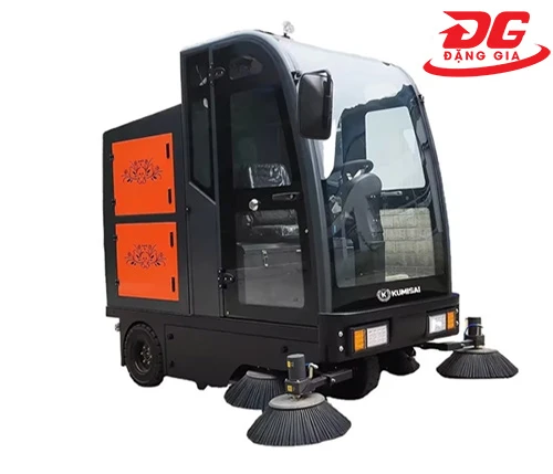 Hình ảnh sản phẩm Xe quét rác ngồi lái Kumisai KMS S13 - pin litium