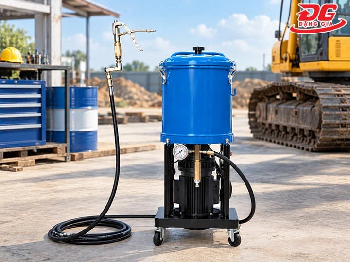 Máy bơm mỡ điện Palada PD-25L (25 Lít)