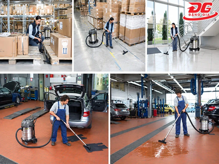 Máy hút bụi công nghiệp 2400W ứng dụng đa năng