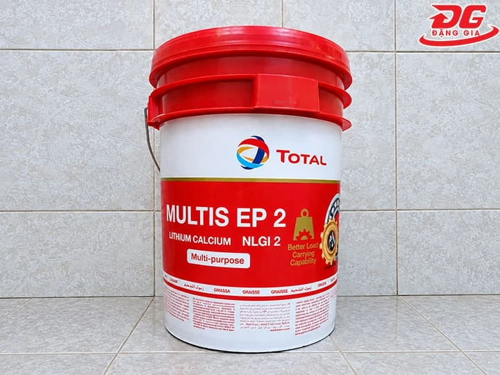  Mỡ bôi trơn đa dụng Total Multis EP 2 gốc Lithium/Calcium bảo vệ vòng bi và khung gầm máy móc hiệu quả