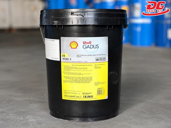 Mỡ công nghiệp Shell Gadus S2 V220 2 chịu cực áp đa dụng cho các cụm bạc đạn và ổ trục xe tải, nhà máy