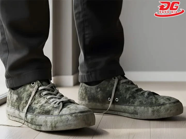 Giày bị mốc có đi được không còn tùy vào mức độ nấm mốc