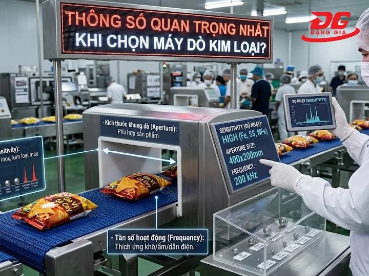 Độ nhạy và kích thước khung dò (Aperture) là 2 yếu tố then chốt quyết định hiệu năng máy dò công nghiệp