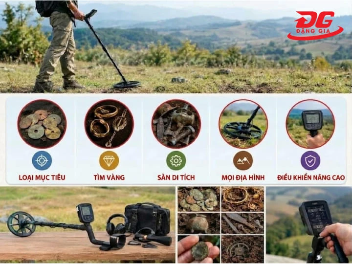 Cân nhắc kỹ các tiêu chí kỹ thuật giúp người dùng lựa chọn đúng dòng máy dò đồ cổ phù hợp với mục đích sử dụng