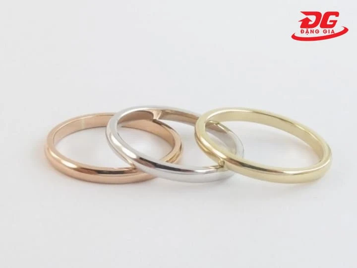 Các sắc màu phổ biến của vàng tây: Vàng vàng truyền thống, vàng trắng hiện đại và vàng hồng thời thượng