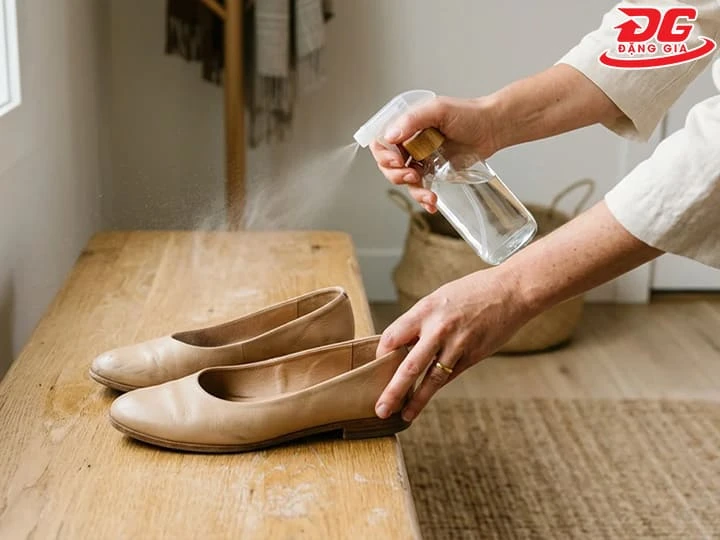 Chăm sóc giày da nữ giúp hạn chế ẩm mốc và mùi hôi.