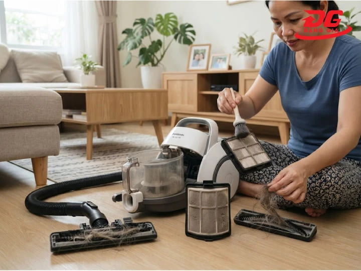 Vệ sinh máy hút bụi định kỳ để sử dụng máy lâu bền hơn
