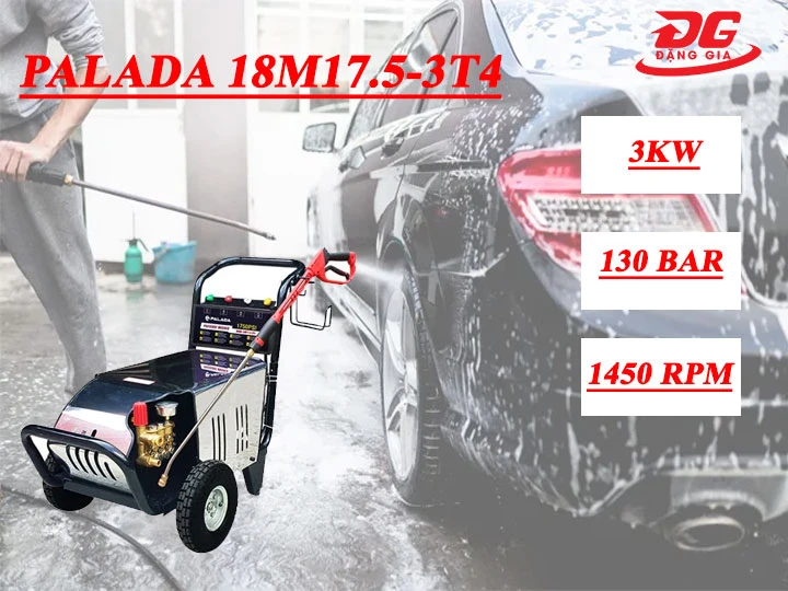 Hiệu năng Máy xịt rửa xe cao áp Palada 18M17.5-3T4
