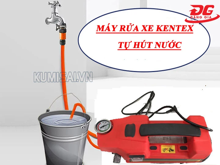 Cơ chế tự hút linh hoạt, tiết kiệm thời gian máy rửa xe Kentex