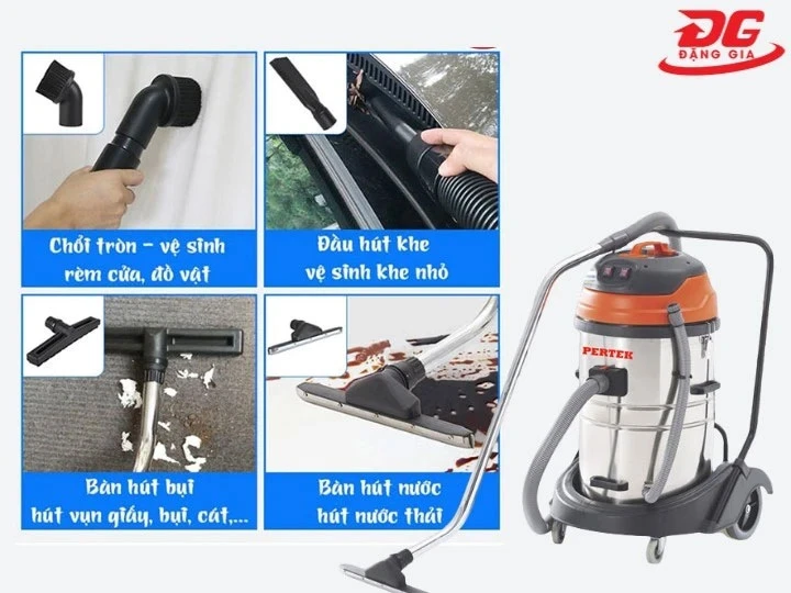  Cách sử dụng máy hút bụi Pertek ổn định