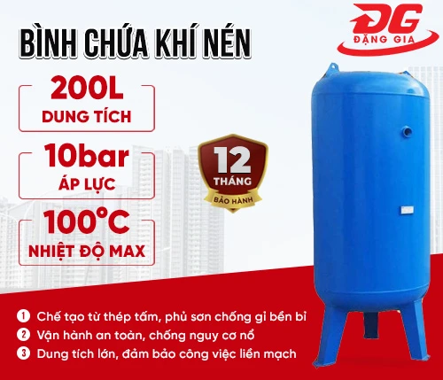 Bình nén khí 200 lít 2